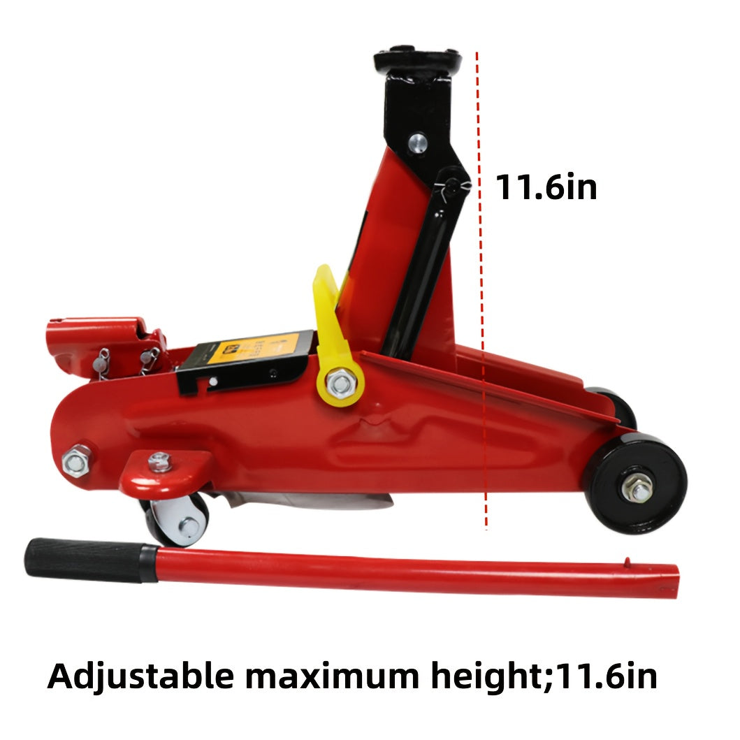 3 Ton Jack Stands (2-Pack) / 2 Ton Horizontal Hydraulic Floor Jack, Heavy-Duty Car Jack for Vehicle Repair & Maintenance