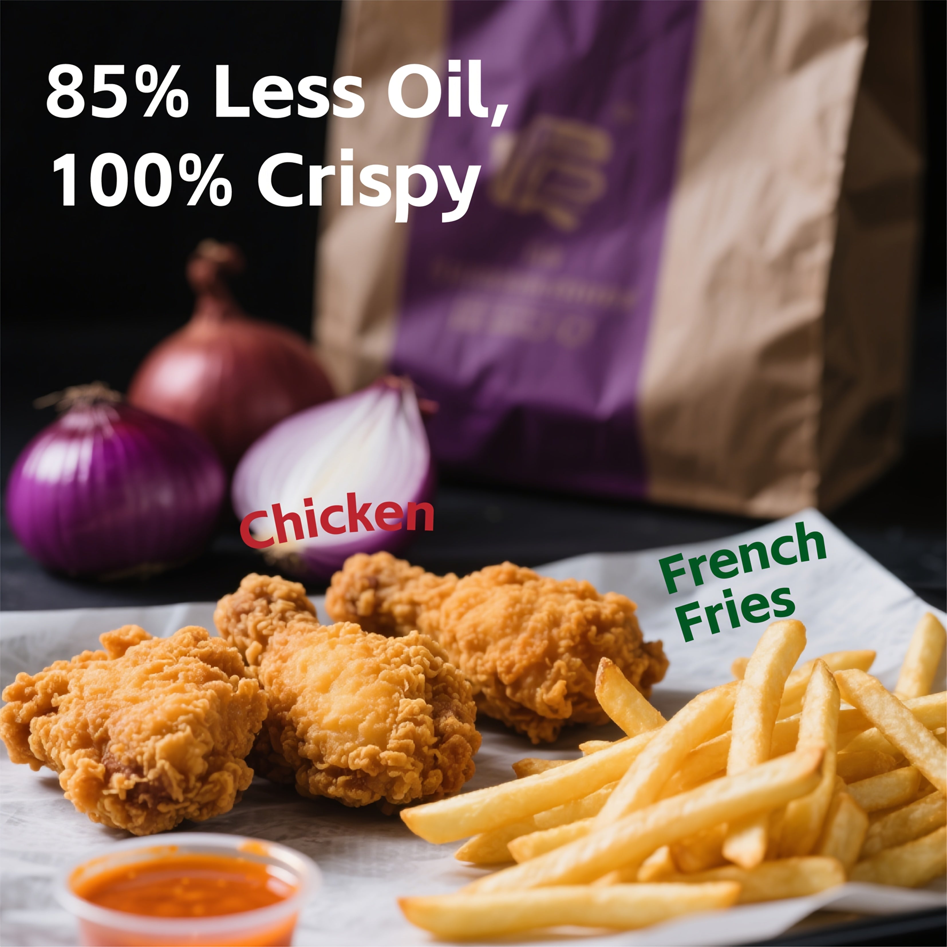 1400W Digital Air Fryer, 5.8 QT Large Capacity, Adjustable Temp & Time, Multi-Cooker for Meat, Veggies & Frozen Food, Stainless Steel Portable Air Fryer for Home, Dorm and Office