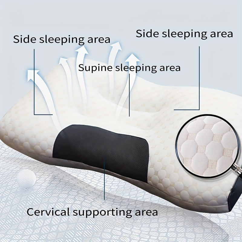 Adjustable Ergonomic Massage Neck Pillows for Couples, Soft Knit Fabric, Premium Filling, Removable Washable Cover for All-Day Comfort