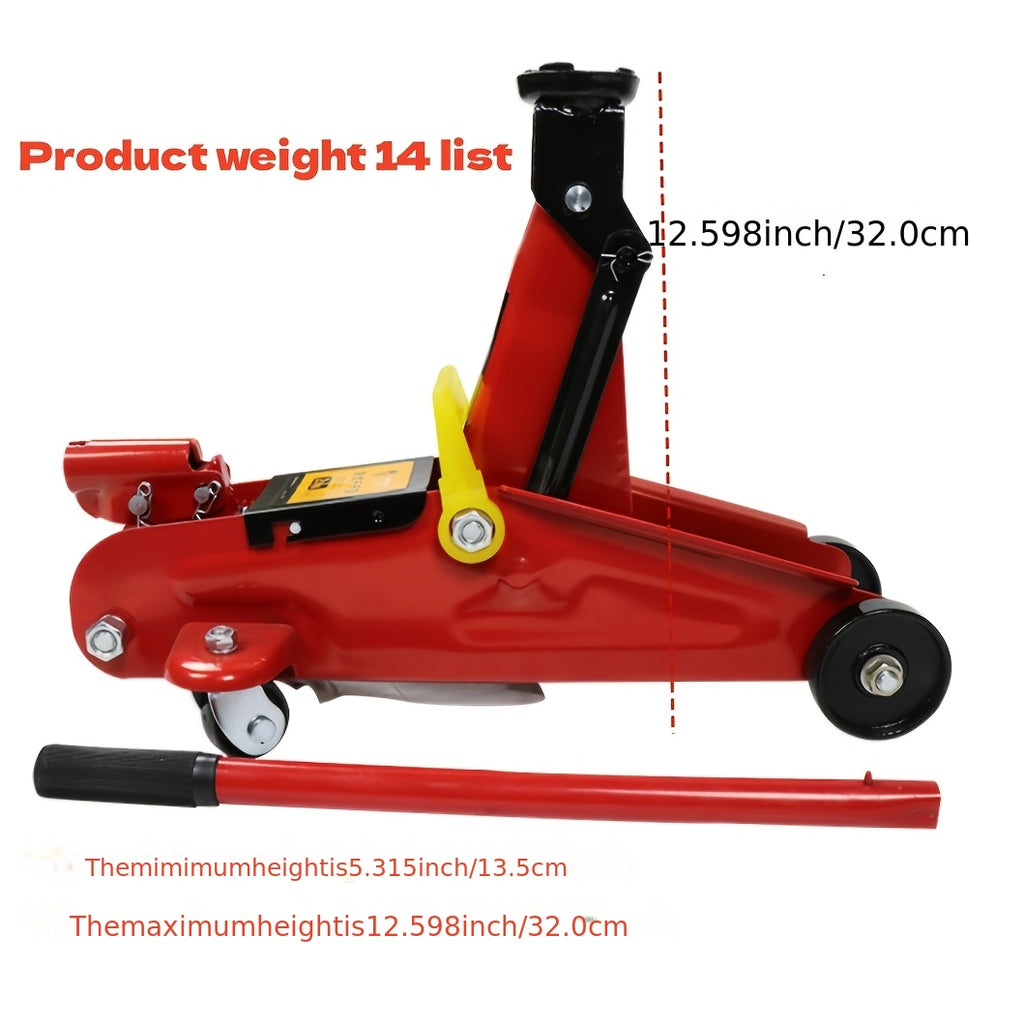 3 Ton Jack Stands (2-Pack) / 2 Ton Horizontal Hydraulic Floor Jack, Heavy-Duty Car Jack for Vehicle Repair & Maintenance