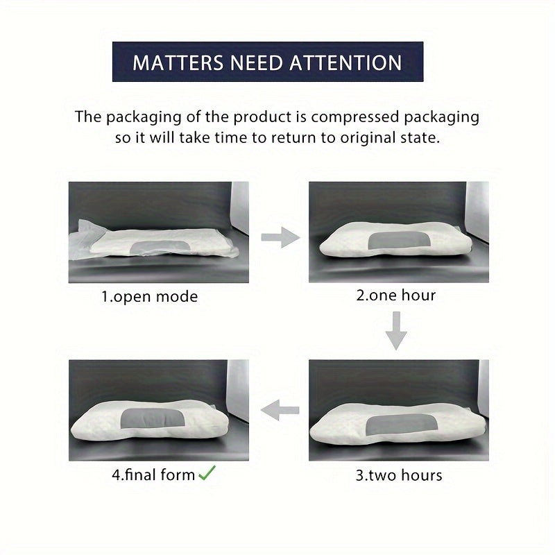 Adjustable Ergonomic Massage Neck Pillows for Couples, Soft Knit Fabric, Premium Filling, Removable Washable Cover for All-Day Comfort