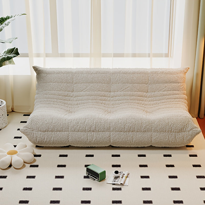 Lazy Bean Bag Chair, Compressed Sponge Single Floor Chair, Multi-Purpose Corner Sofa Bed for Indoor Use, Perfect for Hall, Office, Bedroom & Apartment