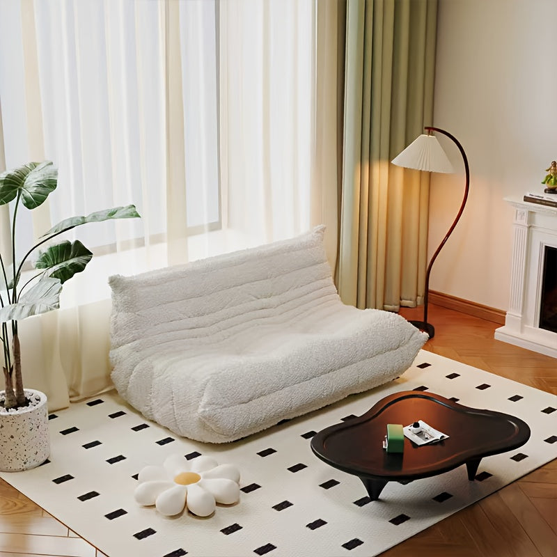 Lazy Bean Bag Chair, Compressed Sponge Single Floor Chair, Multi-Purpose Corner Sofa Bed for Indoor Use, Perfect for Hall, Office, Bedroom & Apartment