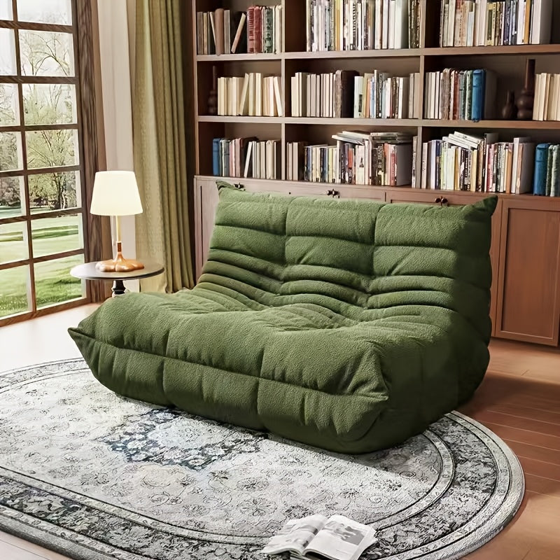 Lazy Bean Bag Chair, Compressed Sponge Single Floor Chair, Multi-Purpose Corner Sofa Bed for Indoor Use, Perfect for Hall, Office, Bedroom & Apartment