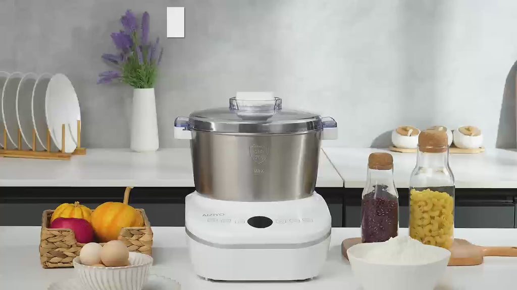 5.2 Quart Electric Dough Mixer, 304 Food-Grade Stainless Steel Bowl, Lightweight Portable Dough Maker with Fermentation Mode, Multipurpose Kitchen Appliance for Baking Bread, Pizza, Pasta and Cookies